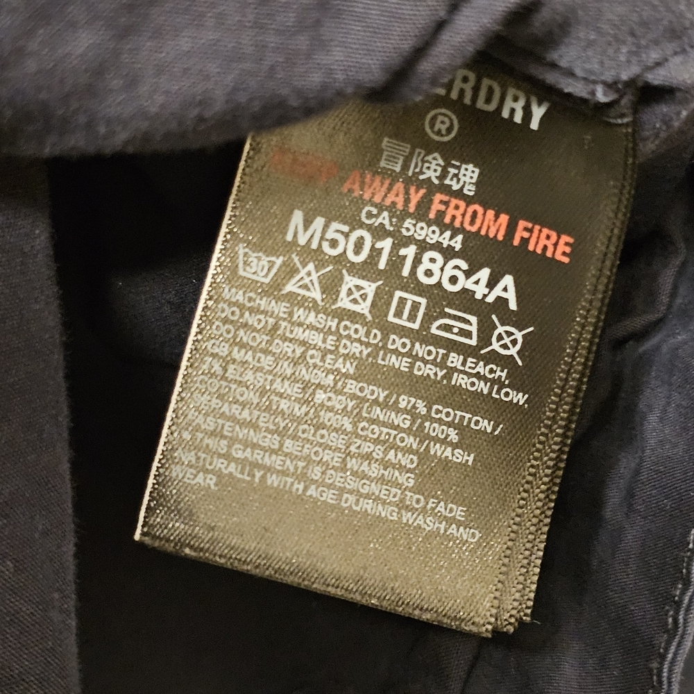 Superdry Classic Eclipse Navy Harrington Jacket S… - image 5